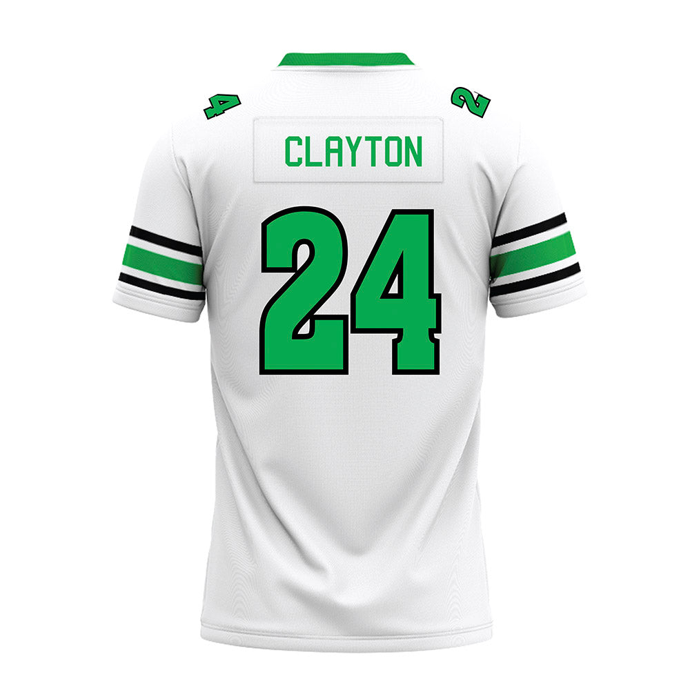 Marshall - NCAA Football : Jacarius Clayton - White Premium Football Jersey-1