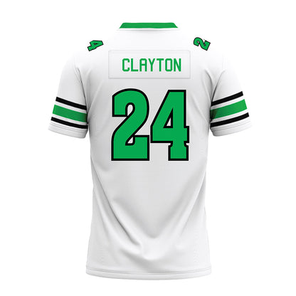 Marshall - NCAA Football : Jacarius Clayton - White Premium Football Jersey-1