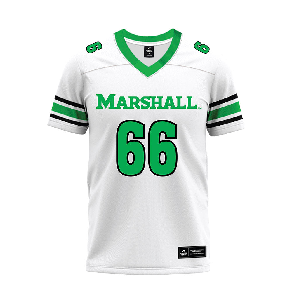 Marshall - NCAA Football : Eli Kaufman - White Premium Football Jersey-0