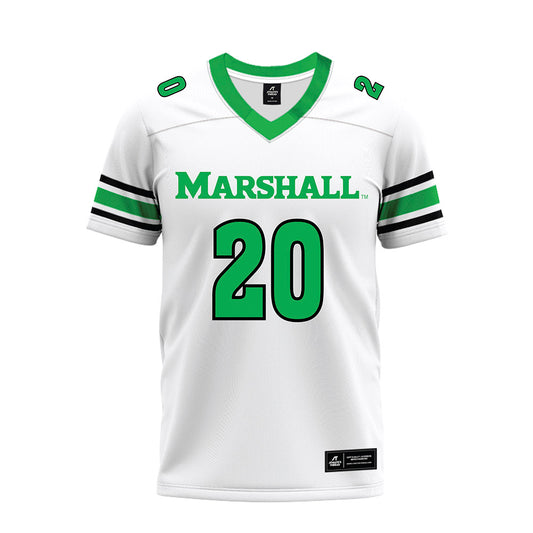 Marshall - NCAA Football : Judah Price - White Premium Football Jersey-0