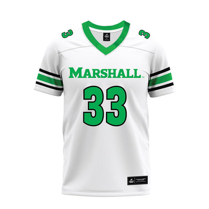 Marshall - NCAA Football : Jonny Aya-ay - White Premium Football Jersey-0