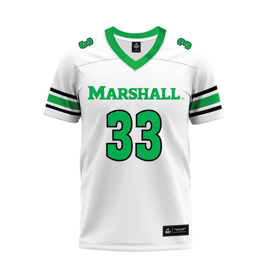 Marshall - NCAA Football : Jonny Aya-ay - White Premium Football Jersey-0