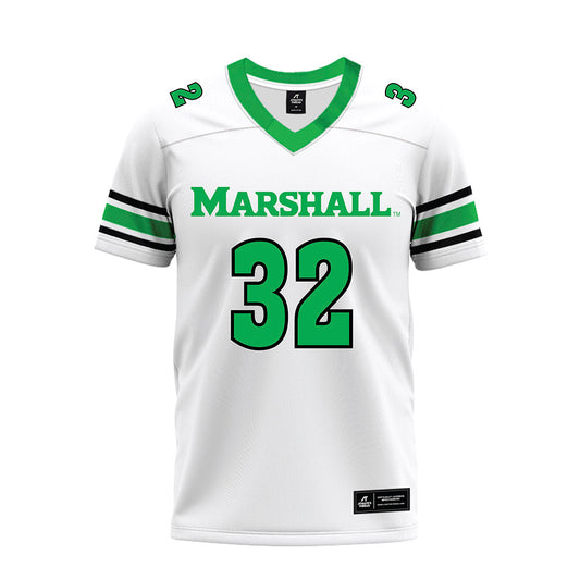 Marshall - NCAA Football : Peter Schuh - White Premium Football Jersey-0
