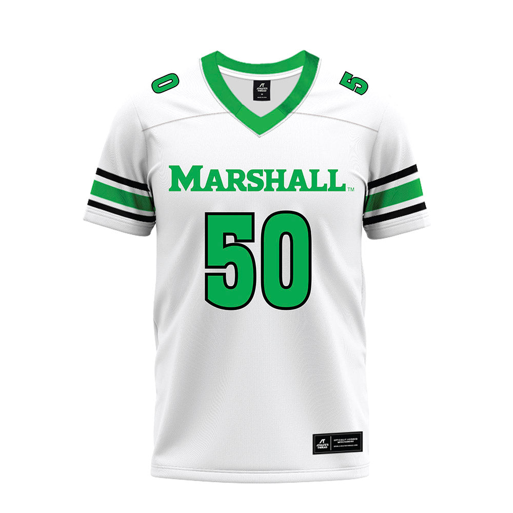 Marshall - NCAA Football : Caden Dorson - White Premium Football Jersey-0