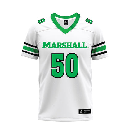 Marshall - NCAA Football : Caden Dorson - White Premium Football Jersey-0