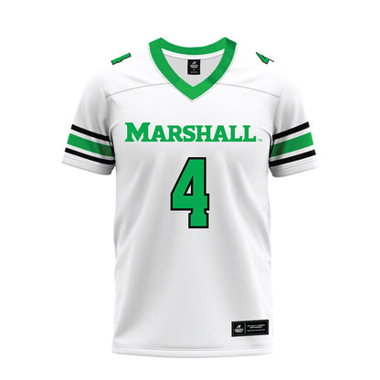 Marshall - NCAA Football : Demarcus Lacey - White Premium Football Jersey-0
