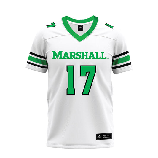 Marshall - NCAA Football : Daytione Smith - White Premium Football Jersey-0