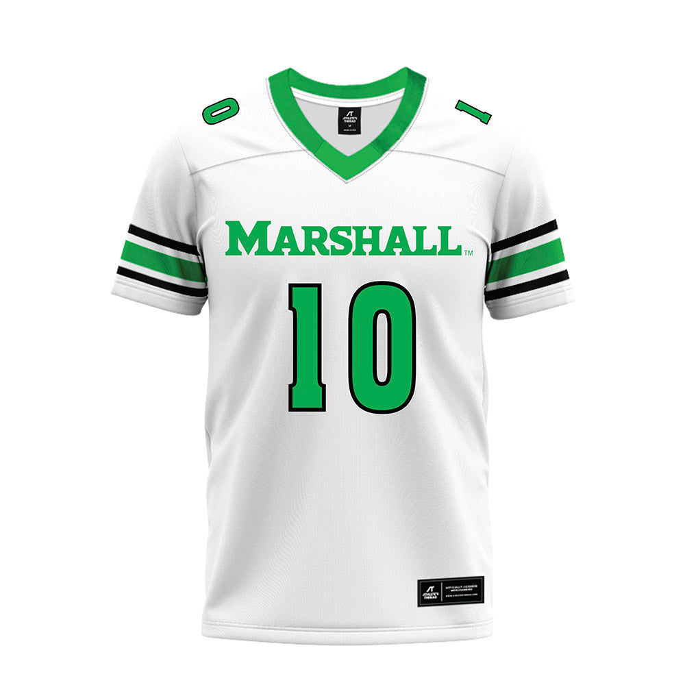 Marshall - NCAA Football : Chason Clark - White Premium Football Jersey-0
