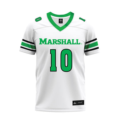 Marshall - NCAA Football : Chason Clark - White Premium Football Jersey-0