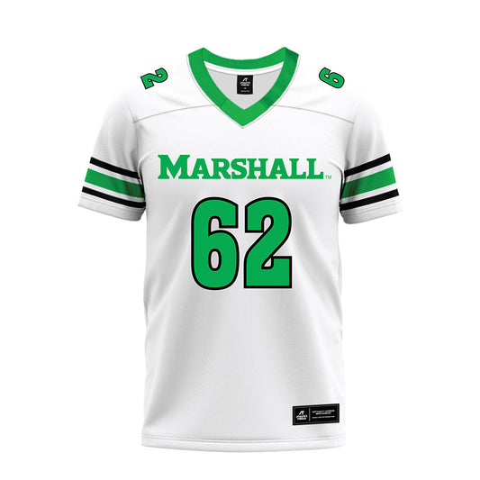 Marshall - NCAA Football : Marwan Diab - White Premium Football Jersey-0