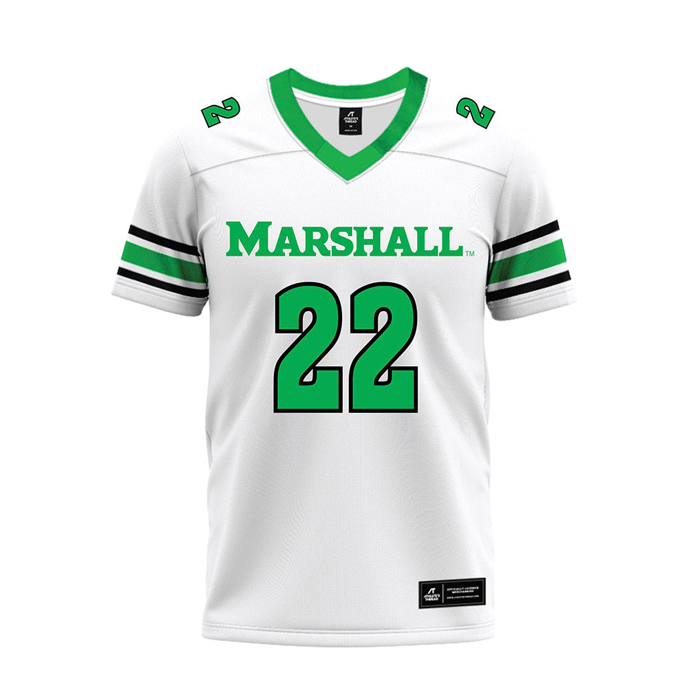 Marshall - NCAA Football : Kerion Martin - White Premium Football Jersey-0