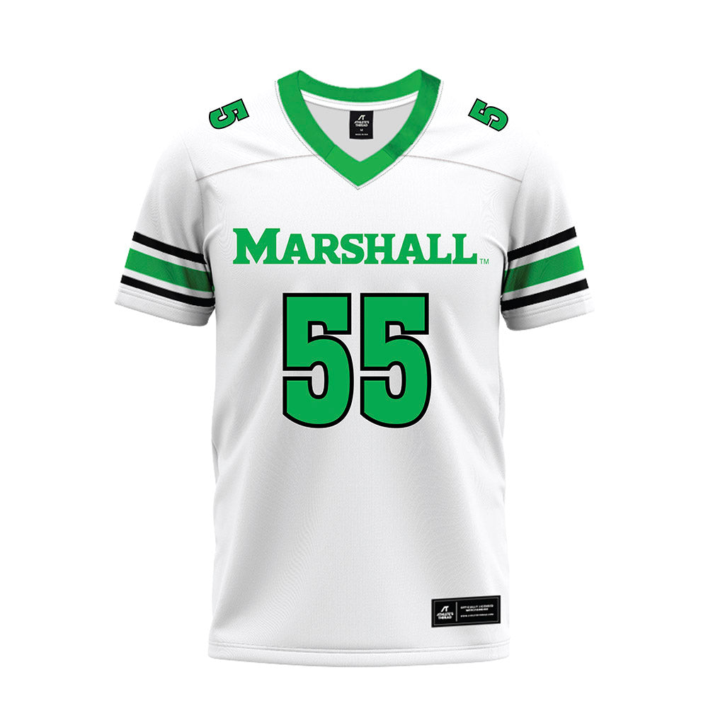 Marshall - NCAA Football : Paul Hutson III - White Premium Football Jersey-0