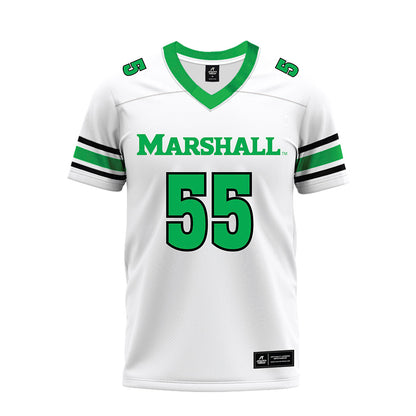 Marshall - NCAA Football : Paul Hutson III - White Premium Football Jersey-0
