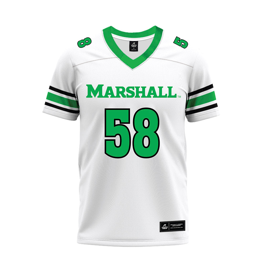 Marshall - NCAA Football : Braydin Ward - White Premium Football Jersey-0