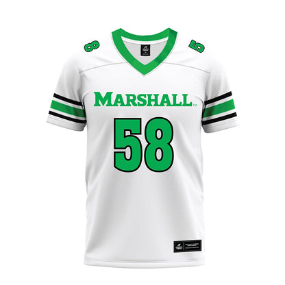 Marshall - NCAA Football : Braydin Ward - White Premium Football Jersey-0