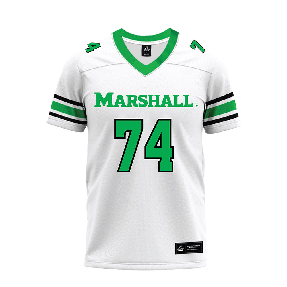 Marshall - NCAA Football : Tyler McDuffie - White Premium Football Jersey-0