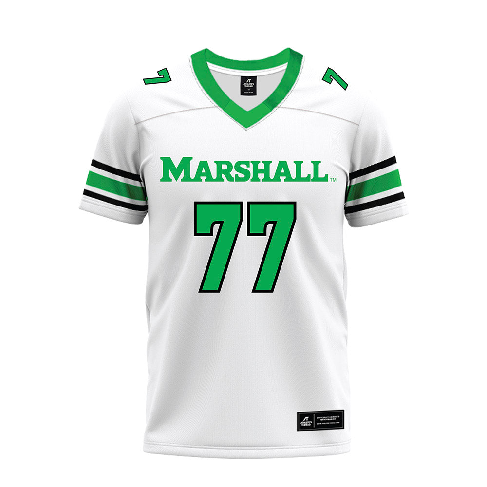 Marshall - NCAA Football : Isaac Clary - White Premium Football Jersey-0