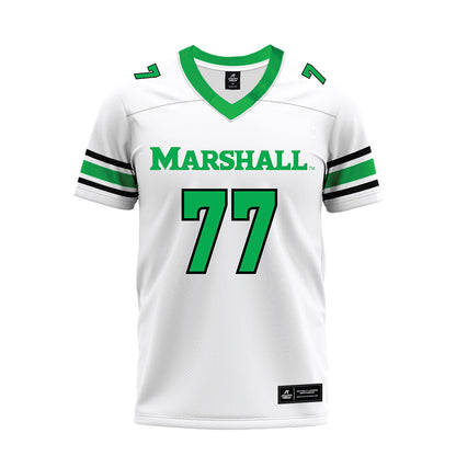 Marshall - NCAA Football : Isaac Clary - White Premium Football Jersey-0