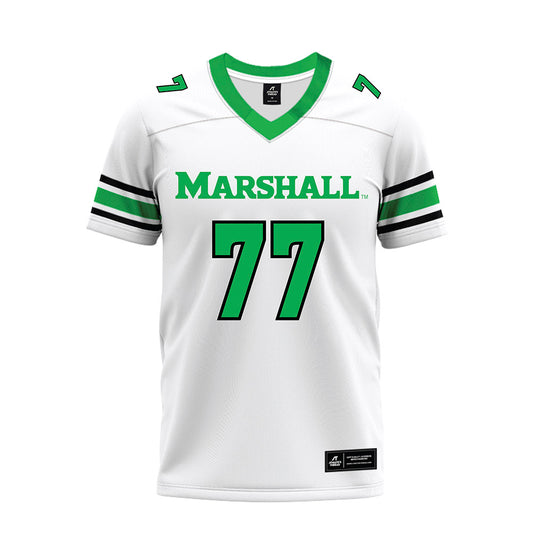Marshall - NCAA Football : Isaac Clary - White Premium Football Jersey-0