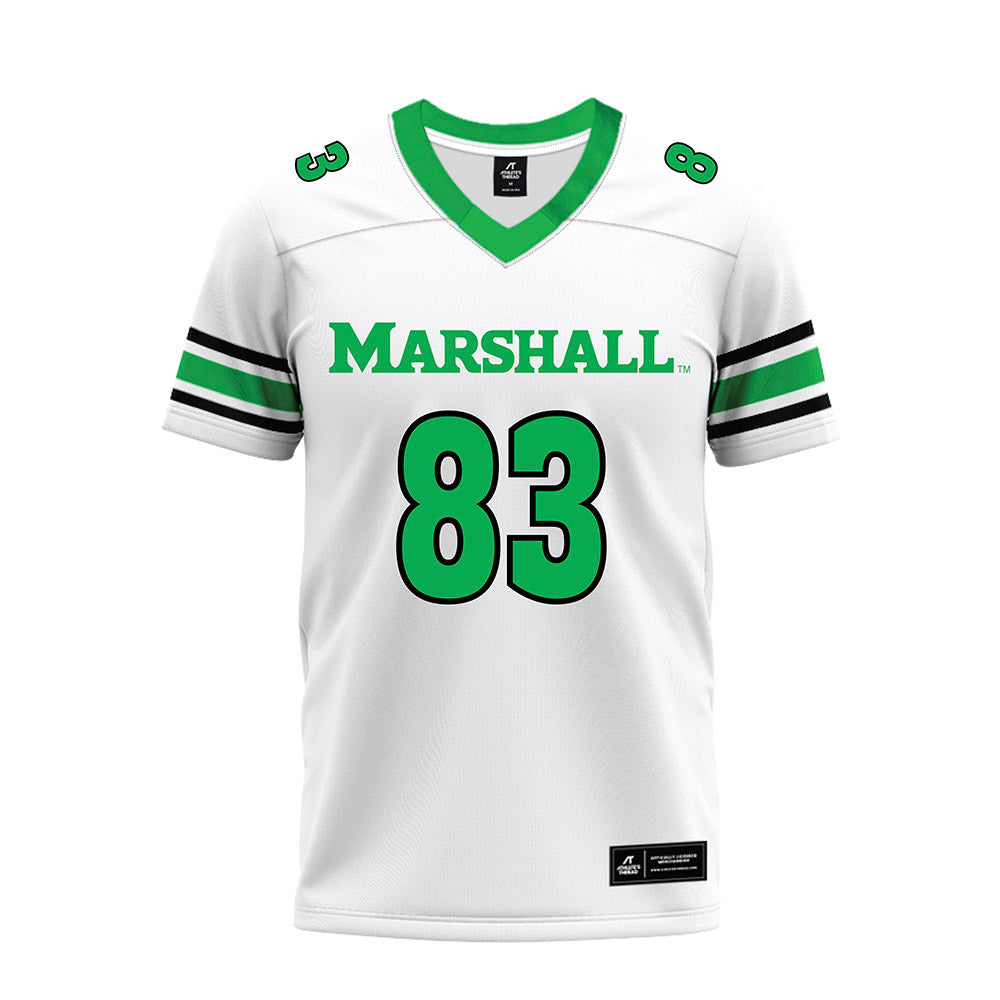 Marshall - NCAA Football : Ty Perkins - White Premium Football Jersey-0