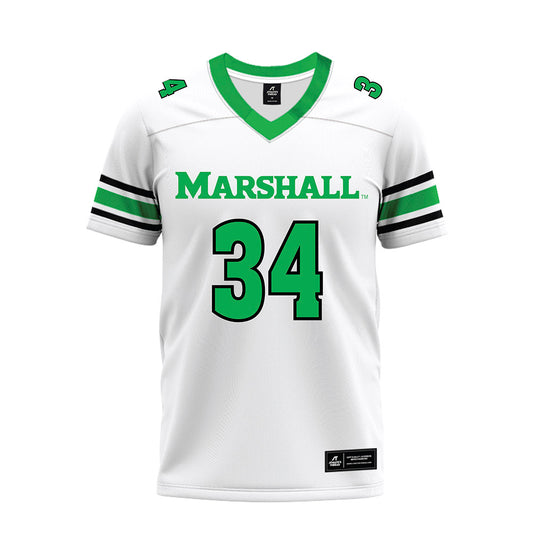 Marshall - NCAA Football : Stanley Jackson - White Premium Football Jersey-0