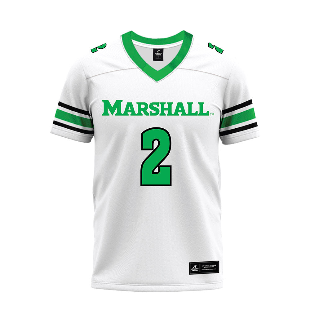 Marshall - NCAA Football : Darrell Sweeting - White Premium Football Jersey-0
