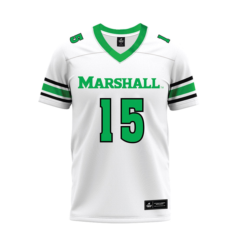 Marshall - NCAA Football : Zavier Short - White Premium Football Jersey-0