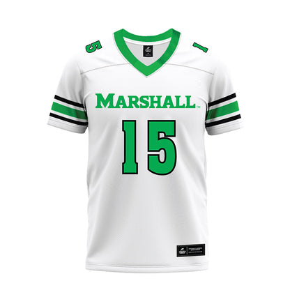 Marshall - NCAA Football : Zavier Short - White Premium Football Jersey-0