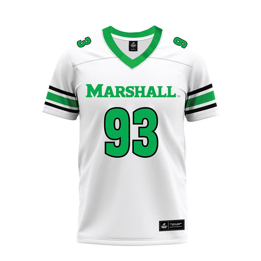 Marshall - NCAA Football : Nathan Totten - White Premium Football Jersey-0