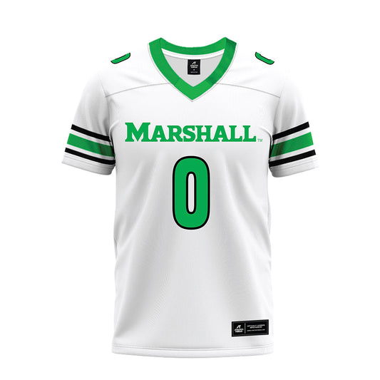 Marshall - NCAA Football : Deandre Tamarez - White Premium Football Jersey-0