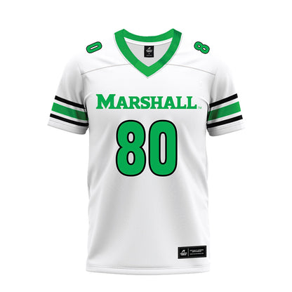 Marshall - NCAA Football : Shawn Rouse - White Premium Football Jersey-0
