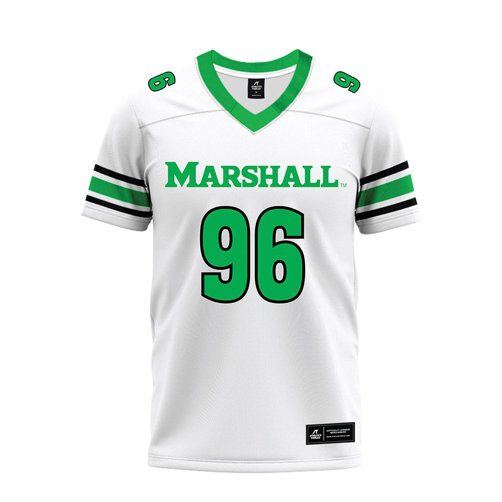 Marshall - NCAA Football : Ty Powell - White Premium Football Jersey-0