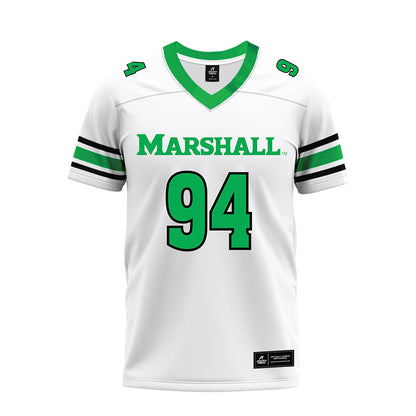 Marshall - NCAA Football : Ali Abbasi - White Premium Football Jersey-0