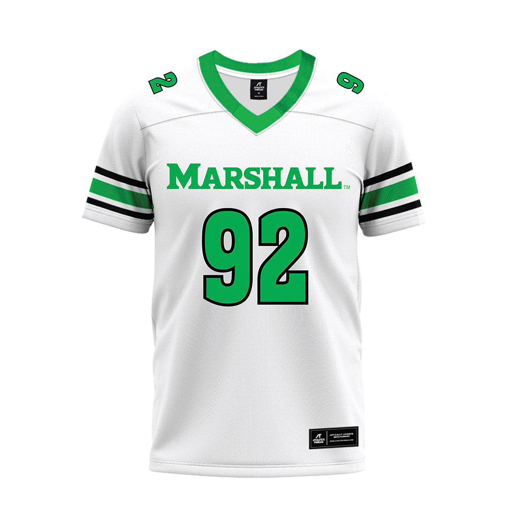 Marshall - NCAA Football : Cameron Chmura - White Premium Football Jersey-0