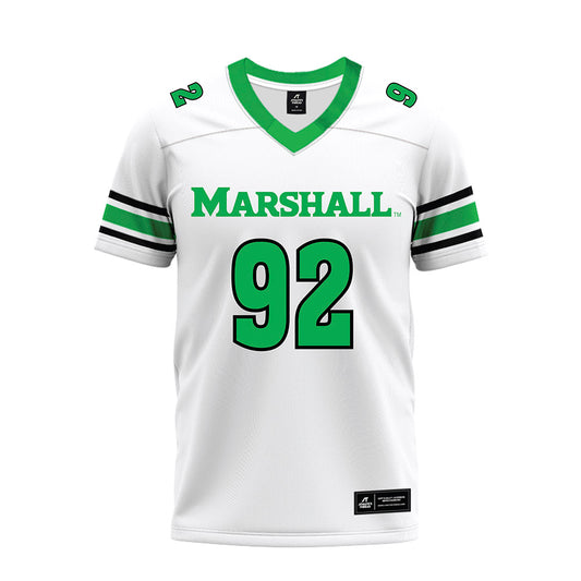 Marshall - NCAA Football : Cameron Chmura - White Premium Football Jersey-0