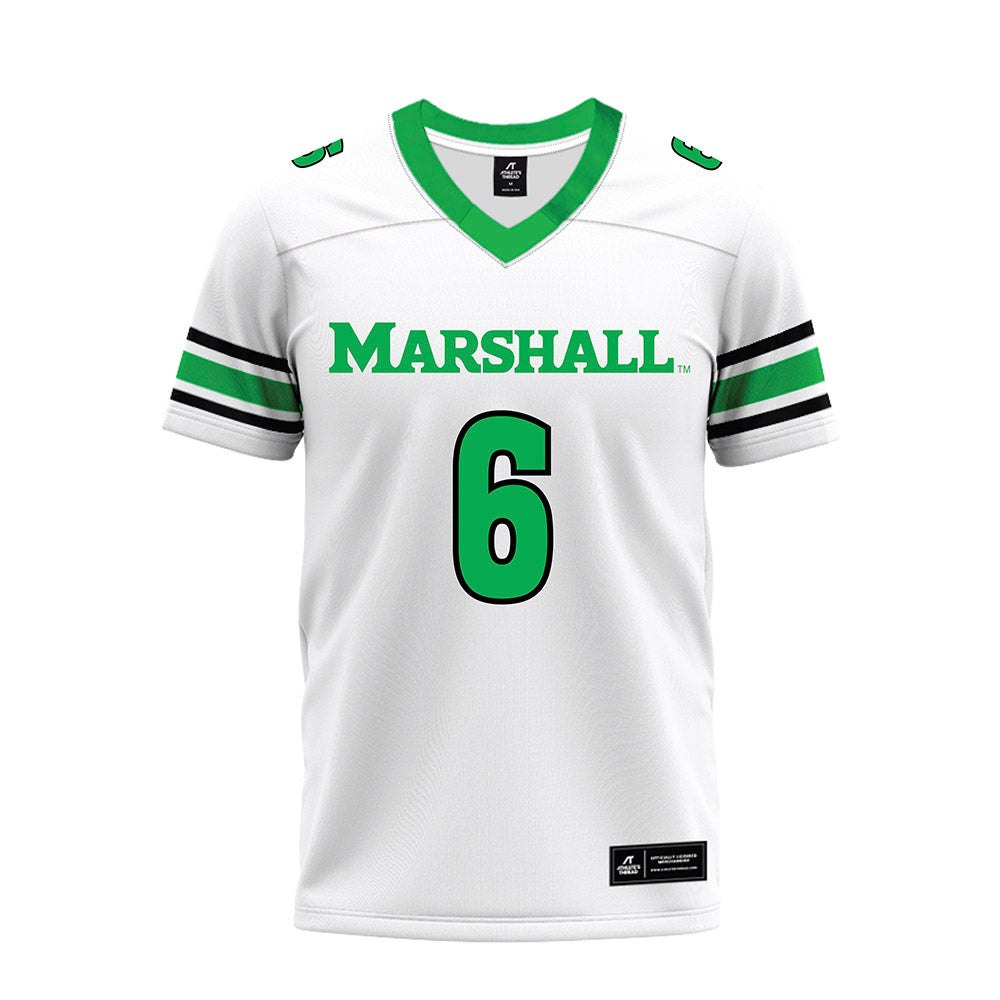 Marshall - NCAA Football : Jalil Rivera Harvey - White Premium Football Jersey-0