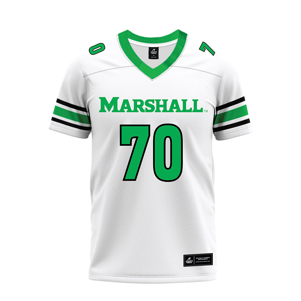 Marshall - NCAA Football : Jalen Slappy - White Premium Football Jersey-0