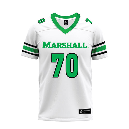Marshall - NCAA Football : Jalen Slappy - White Premium Football Jersey-0