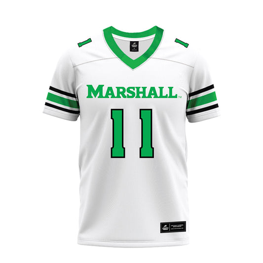Marshall - NCAA Football : Jakolbe Baldwin - White Premium Football Jersey-0