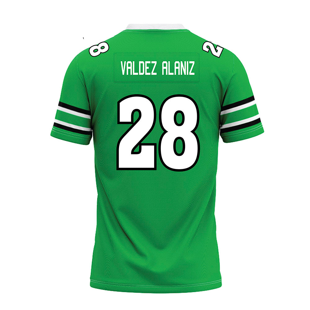 Marshall - NCAA Football : Joshua Valdez-alaniz - Green Premium Football Jersey-1