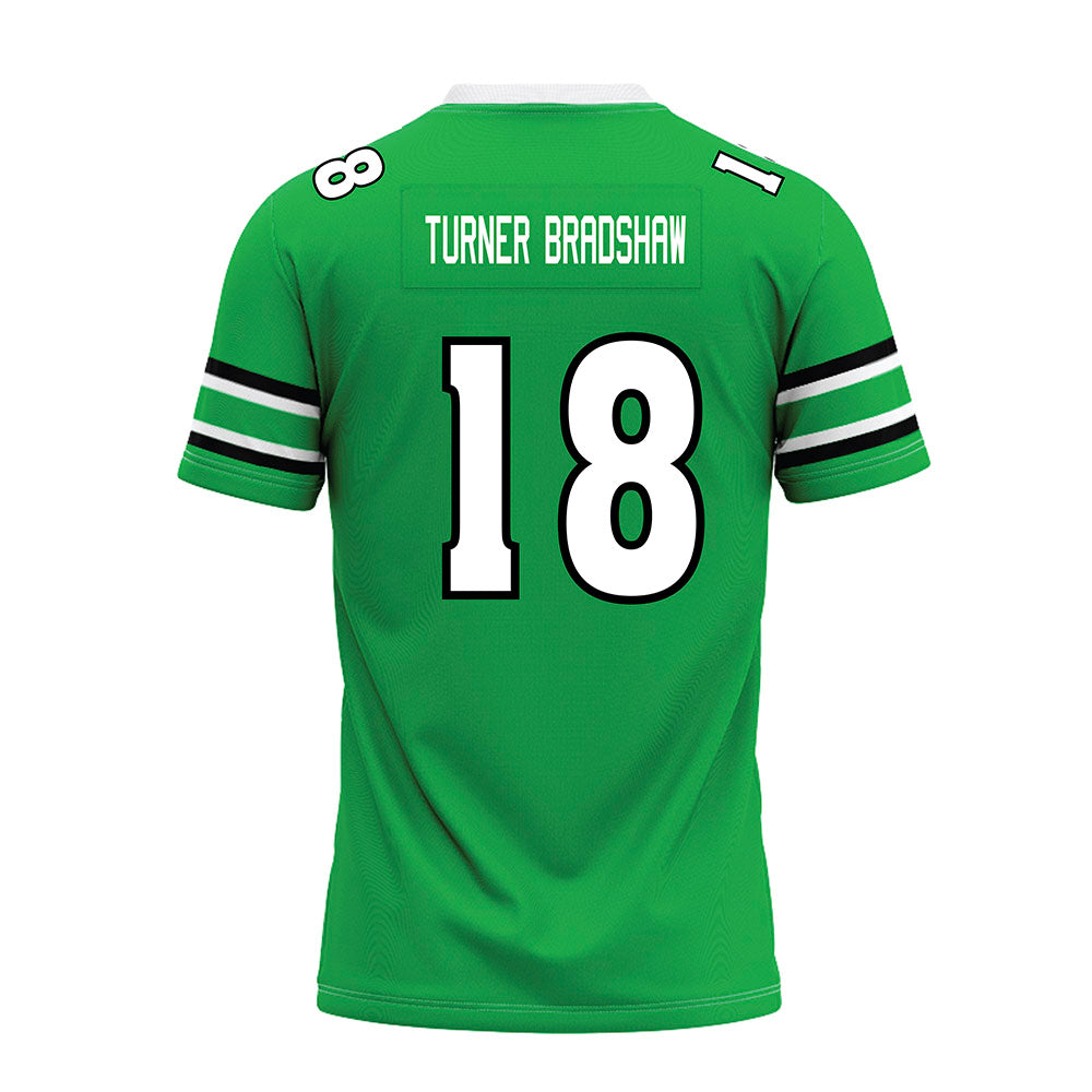 Marshall - NCAA Football : Zay Turner-Bradshaw - Green Premium Football Jersey-1