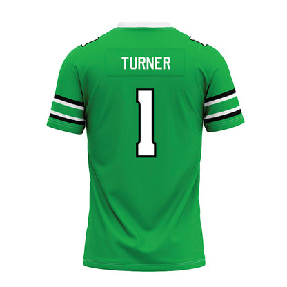 Marshall - NCAA Football : Zion Turner - Green Premium Football Jersey-1