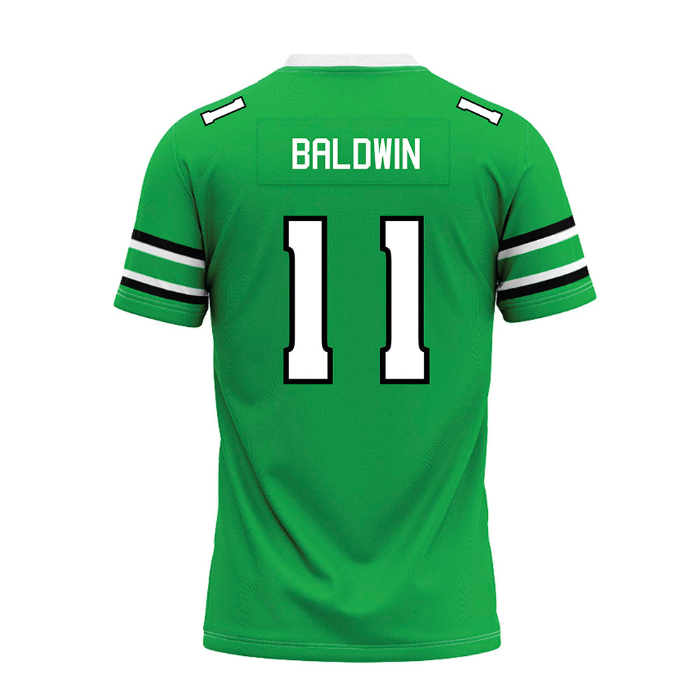 Marshall - NCAA Football : Jakolbe Baldwin - Green Premium Football Jersey-1