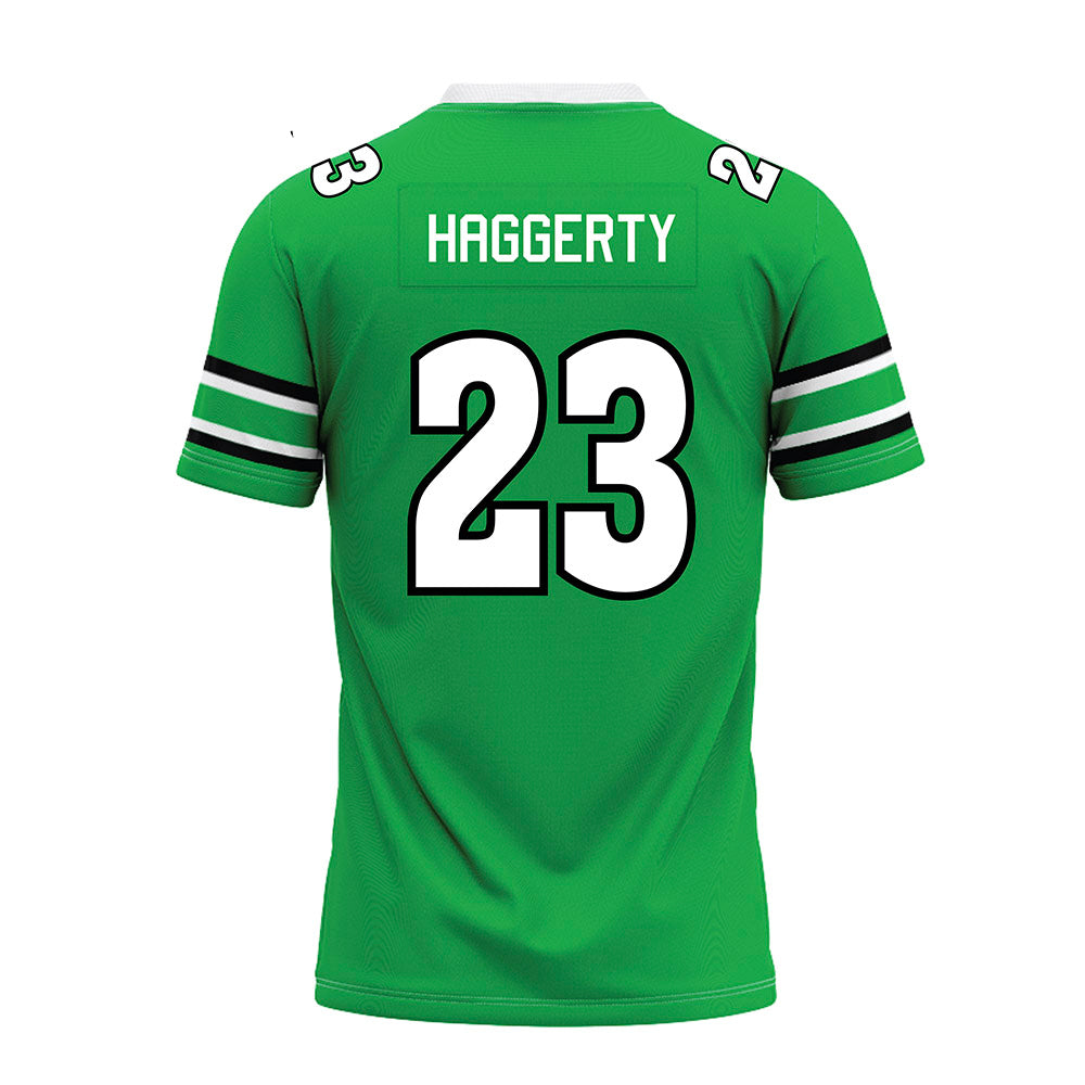 Marshall - NCAA Football : Jason Haggerty - Green Premium Football Jersey-1