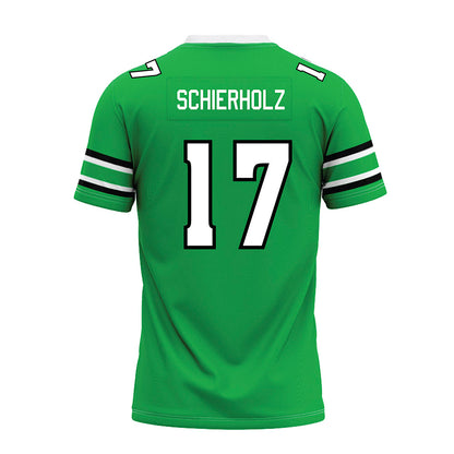 Marshall - NCAA Football : Jack Schierholz - Green Premium Football Jersey-1