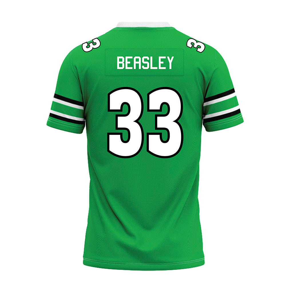 Marshall - NCAA Football : Jayoon Beasley - Green Premium Football Jersey-1