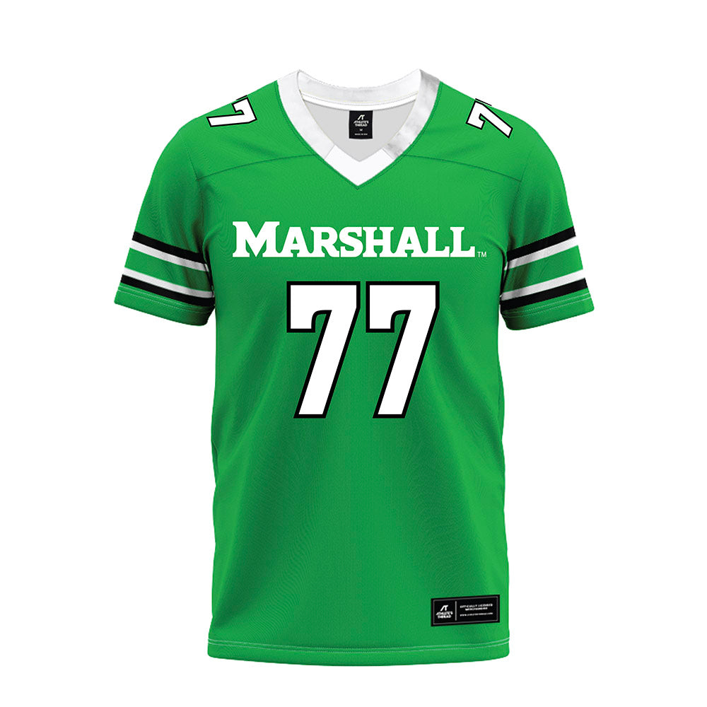 Marshall - NCAA Football : Isaac Clary - Green Premium Football Jersey-0