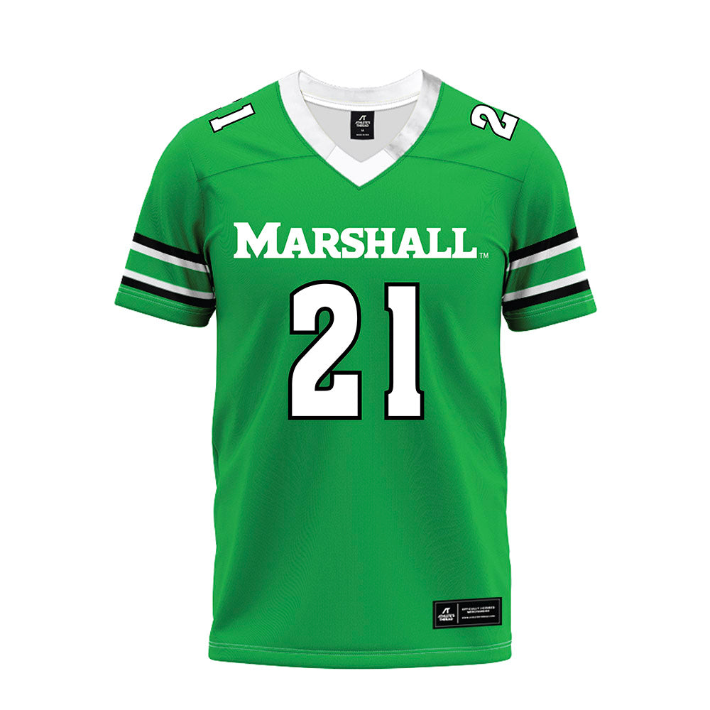 Marshall - NCAA Football : Tyas Martin - Green Premium Football Jersey-0