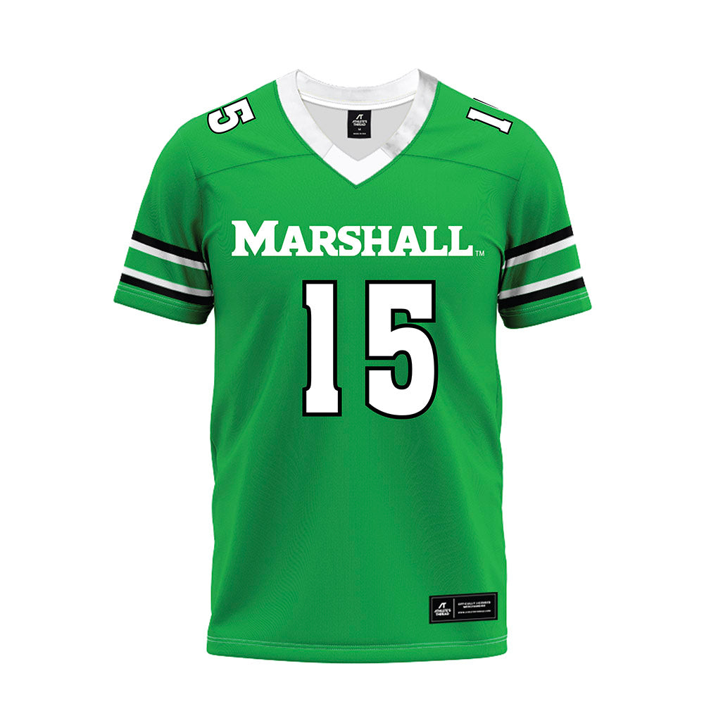 Marshall - NCAA Football : Zavier Short - Green Premium Football Jersey-0