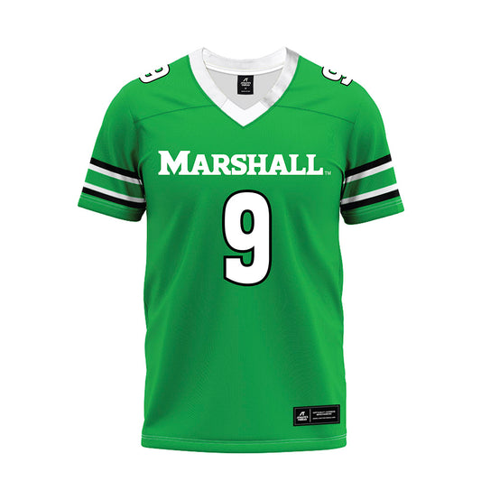 Marshall - NCAA Football : Christian Hamilton - Green Premium Football Jersey-0